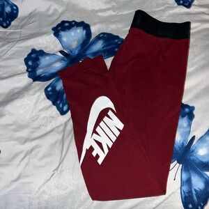 Brand New Red Nike Leggings with Black Nike Band ❤️ 🖤